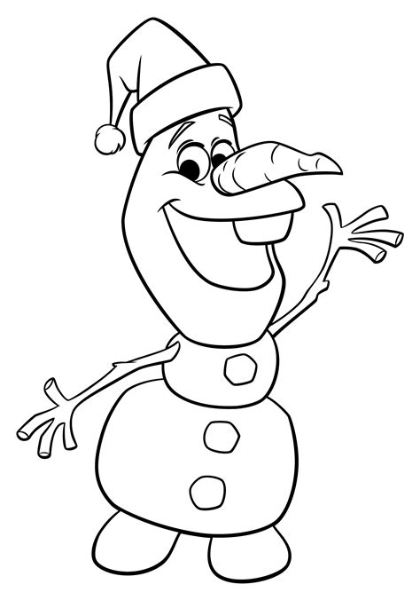 Desenho De Natal Do Olaf Para Colorir Tudodesenhos