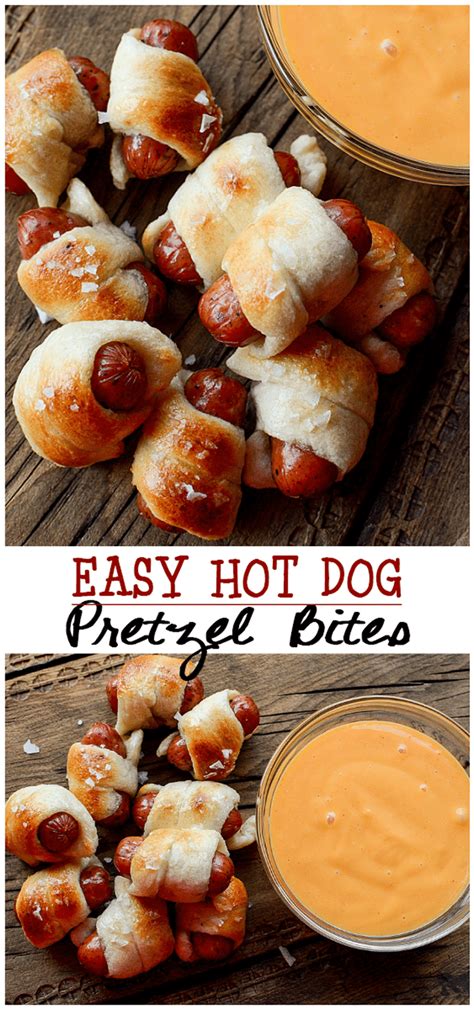 The next time your family chooses hot dogs for dinner, get rid of the ketchup and mustard and try one of these great recipes. Easy Pretzel Bites - April Golightly