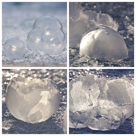 Mainenaturediary Frozen Soap Bubbles And Crystal Formation