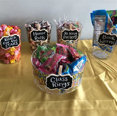 Graduation Candy Table | Graduation party high, Kindergarten graduation