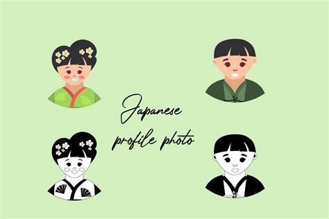 Japanese Profile Photo Graphic By Produsendimsumsemarang · Creative Fabrica