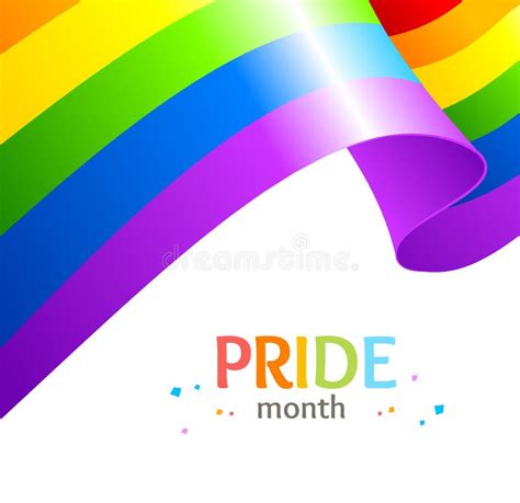 Realistic Detailed 3d Lgbtq Pride Month Card Poster Banner Vector Stock Vector Illustration