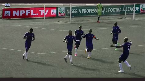 Match Highlights Mfm Fc 1 2 Akwa United Youtube