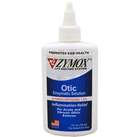 Zymox Otic Uk Stock Ear Drops With 1 Hc For Acute Otitis In Dogs