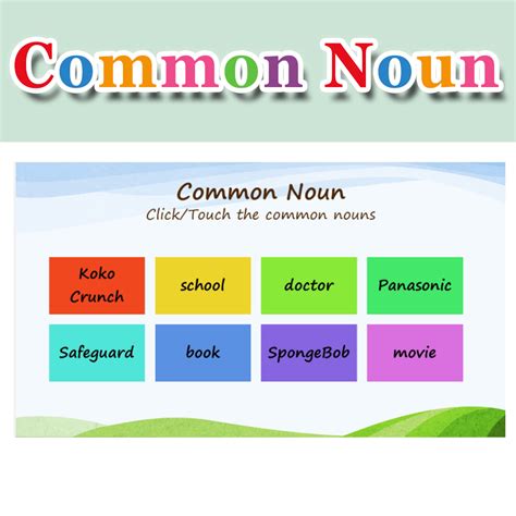 Common Nouns - Set A - iWorksheets | Free Interactive Worksheets ...