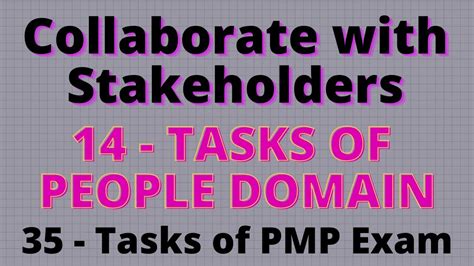 Collaborate With Stakeholders People Domain Task Tasks Of Pmp