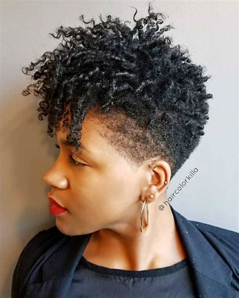 Gray Afro Fade Hairstyles For Women Wavy Haircut