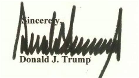 Donald Trumps Signature Makes Twitter Go Lol ‘it Looks Like An