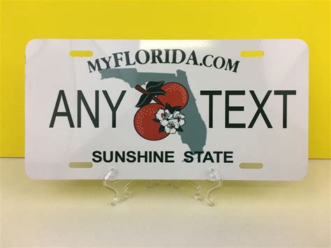 Personalized Florida License Plate Sunshine State Florida License
