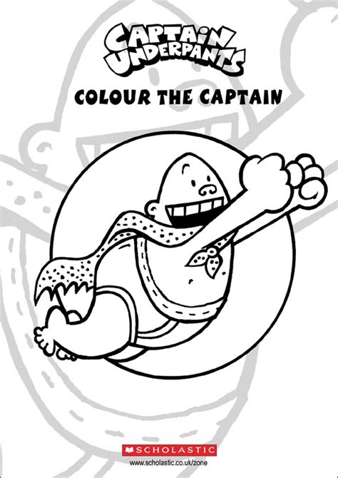 Have you ever watched captain underpants movie? Colour Captain Underpants! - Scholastic Kids' Club