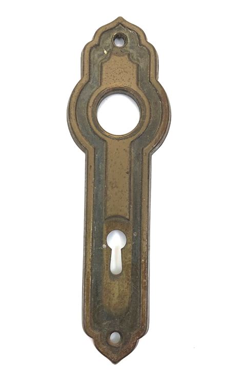 Historic Houseparts Inc Antique Door Plates Antique Colonial Revival Wrought Brass Plated