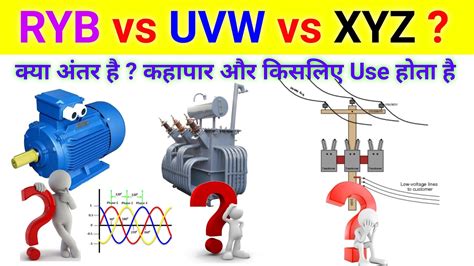 Difference Between Ryb Uvw And Xyz In Electrical System Ryb और Uvw