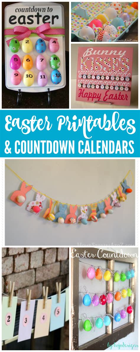 Easter Countdown Calendars And Free Printables