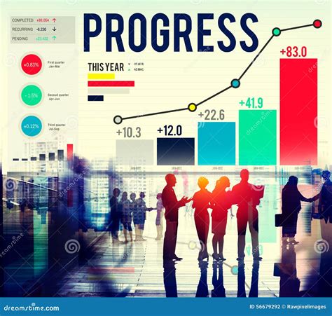 Il Successo Di Strategia Di Progresso Motiva Il Concetto Della Crescita