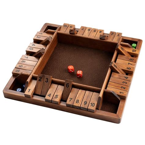 Buy Ropoda 14 Inches 4 Way Shut The Box 2 4 Players For Kids And Adults