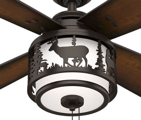 Nowadays your can still find that perfect rustic fan to match the style you had in mind. 52" Hunter Premier Bronze 2 Light Ceiling Fan Lodge Cabin ...