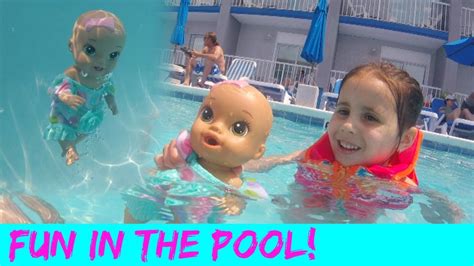 Plug in the battery and it can replicate swimming in the bathtub or in the baby dolls that swim. Baby Alive Swims in Pool! - YouTube