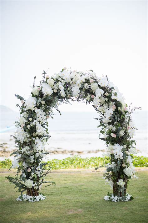 White Floral Wedding Arch For Your Ceremony Wedding Arbour Wedding