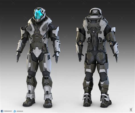 Artstation Exo Suit Nemanja Stankovic Armor Concept Futuristic