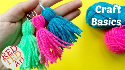 How To Make A Tassel Quick And Easy Yarn Tassel Diy Craft Basics Youtube