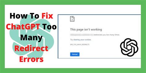 How To Fix Chatgpt Redirect Error Complete Guide