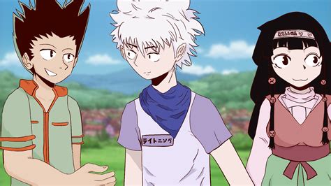 Slightly Older Gon Killua And Alluka Rhunterxhunter