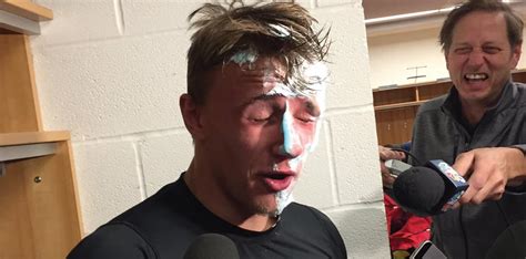 Our goal is to make hockey as fun about as it is to watch. Tom Wilson on pieing Jakub Vrana: 'You can tell he's a ...