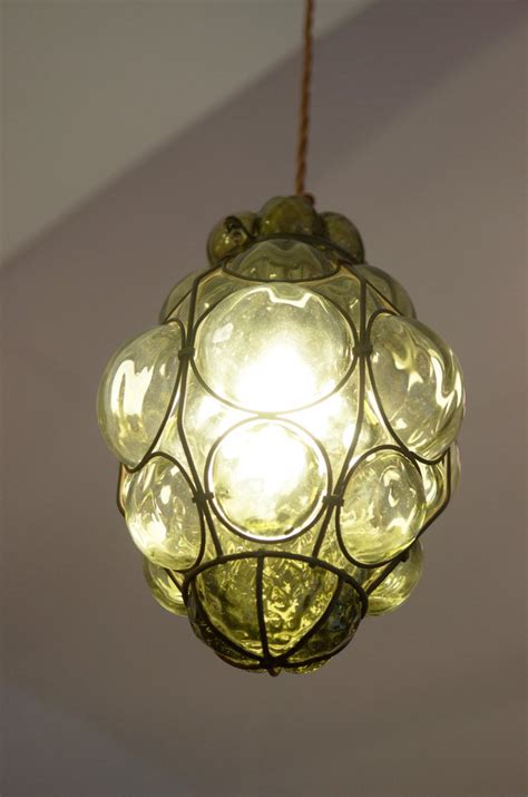 Murano Caged Glass Pendant Light From Seguso For Sale At