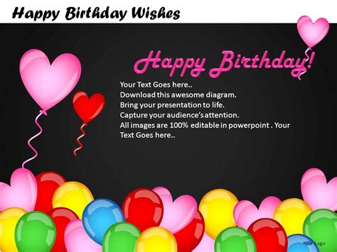 If you're looking for fun and creative ways to give gift cards, whether it's for a birthday, a holiday or another special occasion, these unique ideas are fantastic! Happy Birthday Wishes Powerpoint Presentation Slides DB ...
