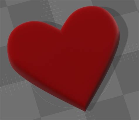 emoji heart  model  printable cgtradercom