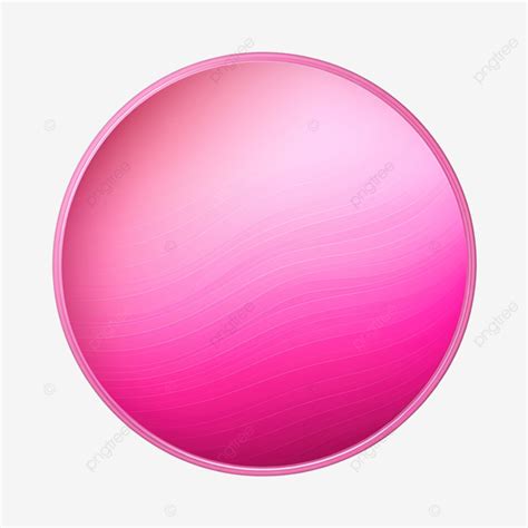 Pink Gradient Wavy Circle Wavy Circle Button Gradient Modern Shape