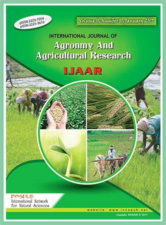 Food research international provides a forum for the rapid dissemination of significant novel and high impact research in food science, technology, engineering and nutrition. International Journal of Agronomy and Agricultural ...