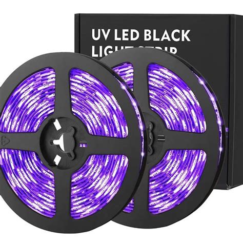 36w Uv Black Light Strip Kit Lalucenatz 33ft 600 Led Lamp Beads Black