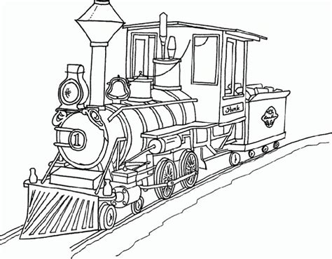 Coloriage train a vapeur imprimer pour les enfants dessin. dessin de train - Les dessins et coloriage