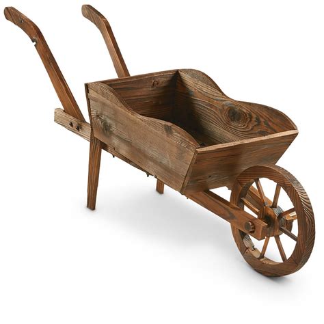 Castlecreek Wooden Cart Planter 657793 Decorative Accessories At