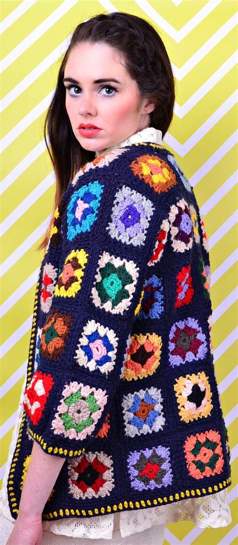 Crochet Granny Square Cardigan Pattern Free To Make This Smaller Or