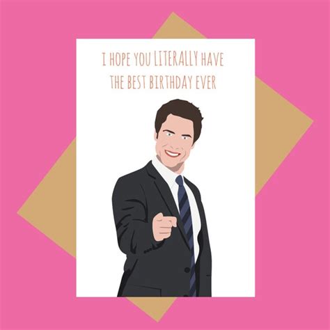 Birthday Card Parks And Recreation Card Chris Traeger Etsy