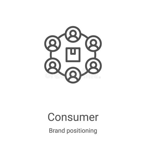 Consumer Icon Vector From Brand Positioning Collection Thin Line