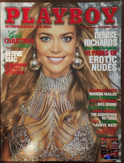 Playboy Magazine December Denise Richards Gala Christmas Issue