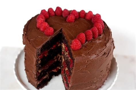 286 · this intensely moist and fudgy cake is filled with chocolate mousse and fresh raspberries, then iced with rich chocolate frosting. Chocolate Mousse Cake with Raspberries - King Arthur Flour ...
