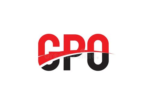 Gpo Letter Initial Logo Design Vector Illustration Stock Vector