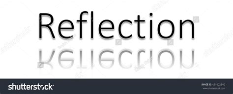 Reflection Word Clip Art Stock Illustration 451402540 Shutterstock
