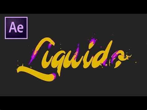 To apply any effect, go to works panel > effects & presets > animation presets > text. Efecto Texto Líquido / After Effects - YouTube | Adobe ...