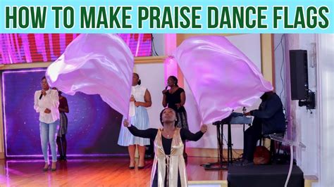 How To Make Praise Dance Flags No Sewing Shekinah Glory Youtube