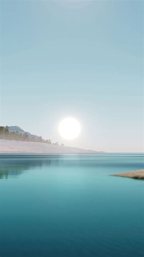 2160x3840 Sunrise Morning Illustration Water 5k Sony Xperia Xxzz5