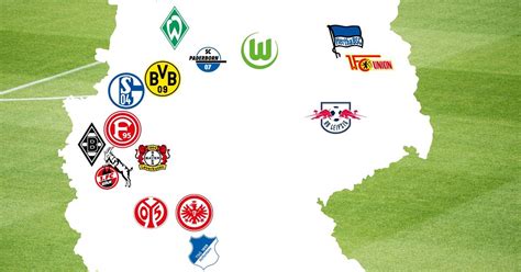 Map Of Bundesliga Teams 2019 20