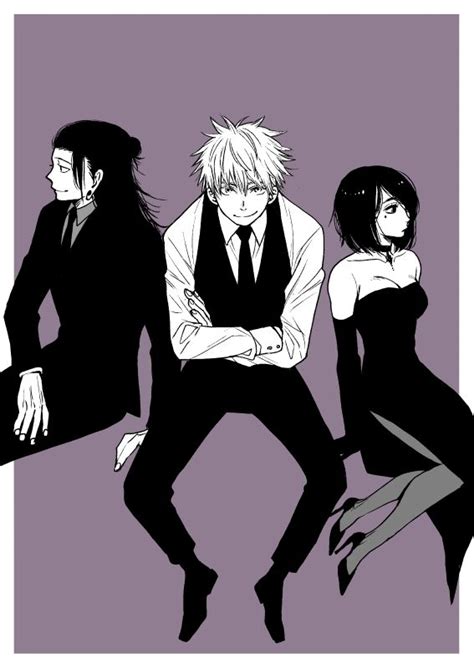 Suguru Geto Satoru Gojo And Shoko Ieiri Jujutsu Kaisen Jujutsu