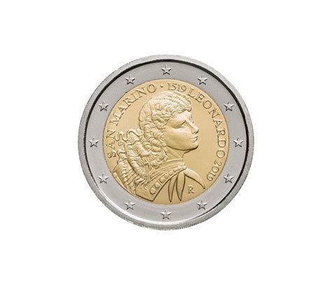 2 Euros Saint Marin 2019 Léonard De Vinci