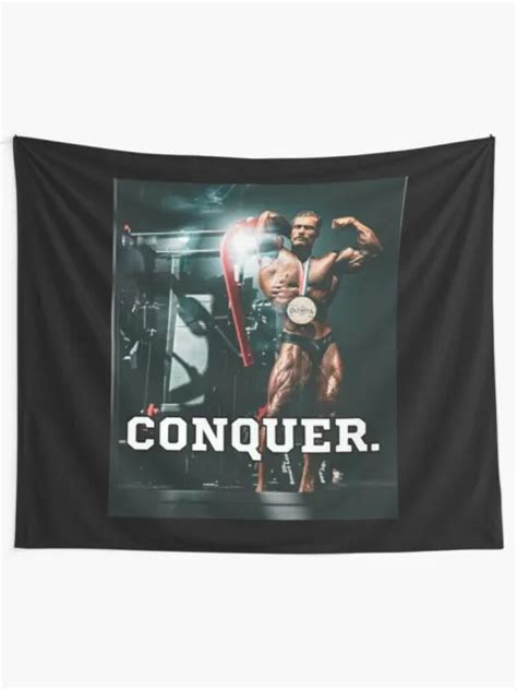 Chris Bumstead Poster Cbum Gym Motivation Wall Tapestry Conquer Wall