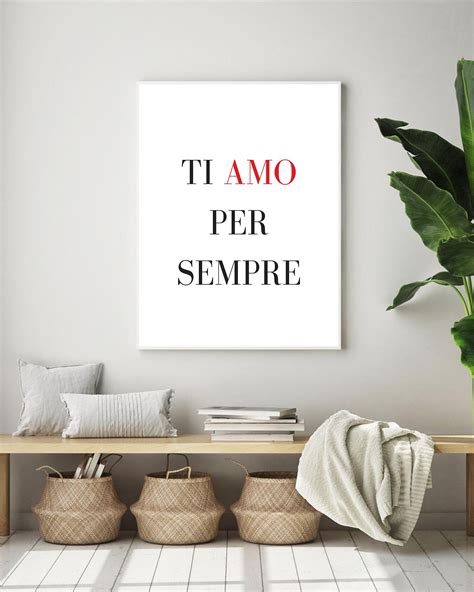 Ti Amo Per Sempre Poster Digital Download Wall Decor Etsy